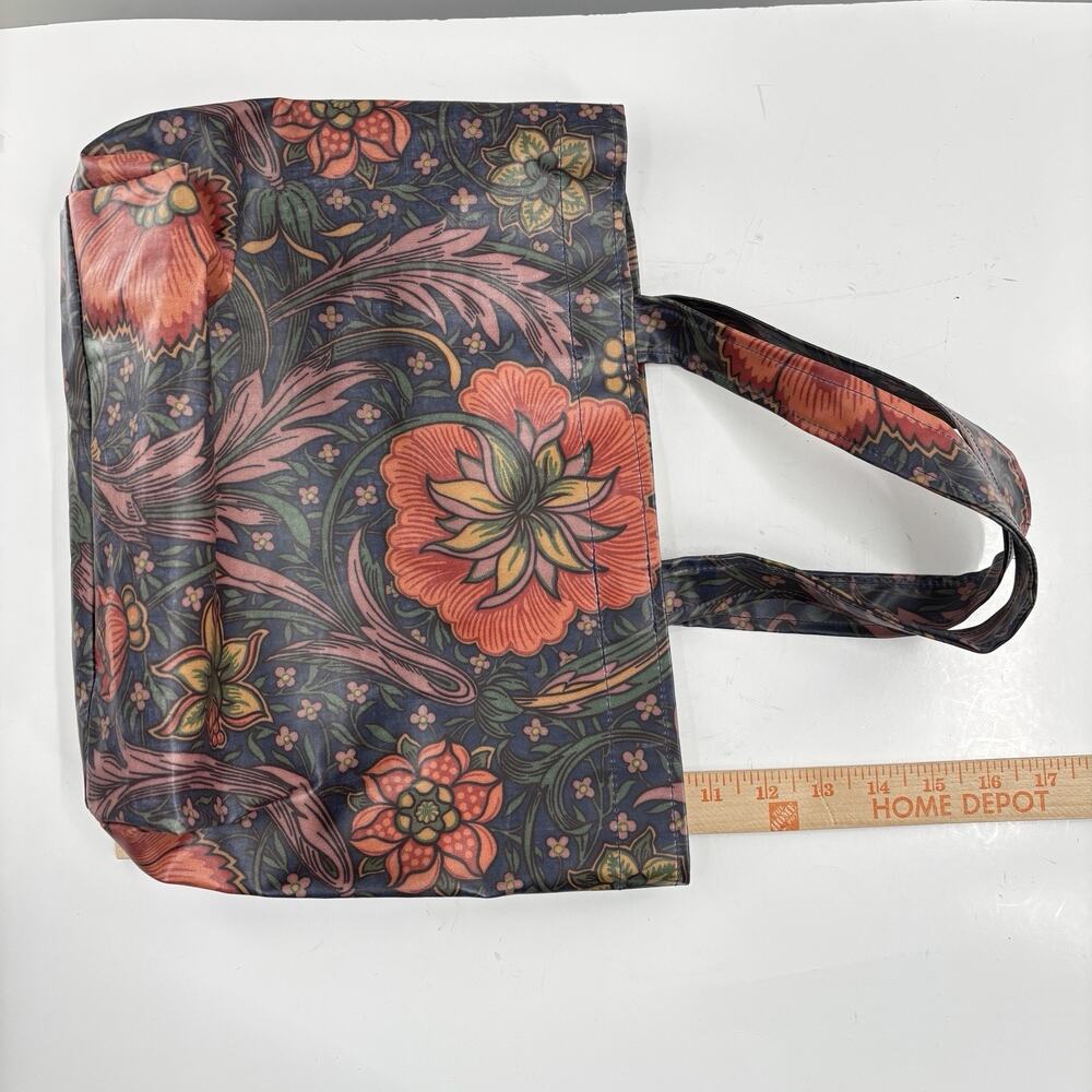 Liberty London Floral Tote Bag Coated Canvas Oilcloth Shopper William Morris - Picture 10 of 11